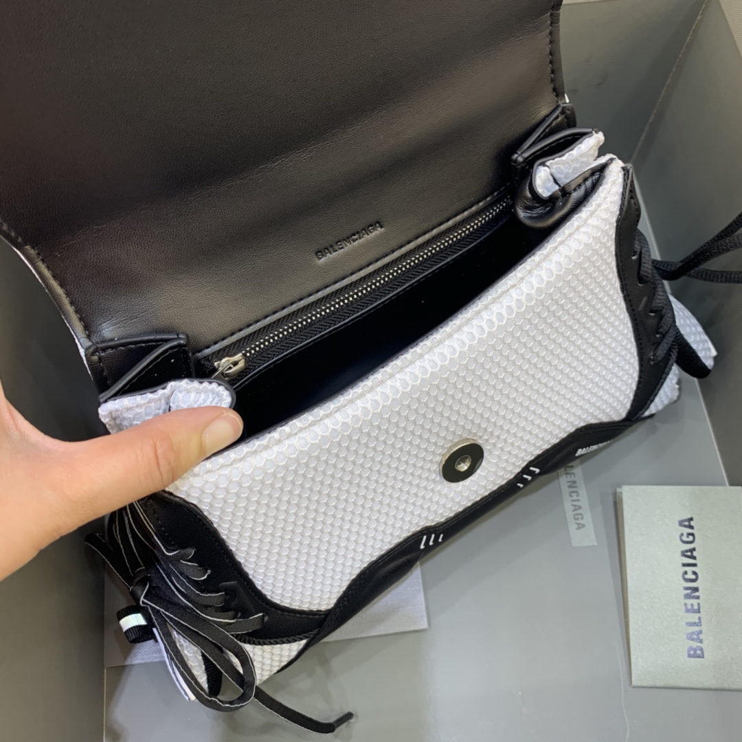 Balenciaga SneakerHead Small Handle Bag White